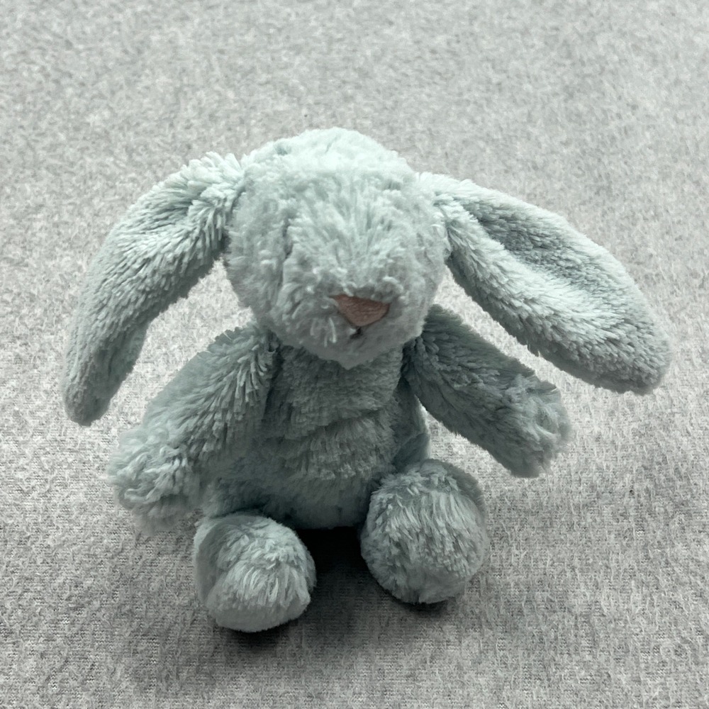 Jellycat Bashful Bunny Plush Small Dusty Blue Mint* Rabbit Long Floppy Ears Soft